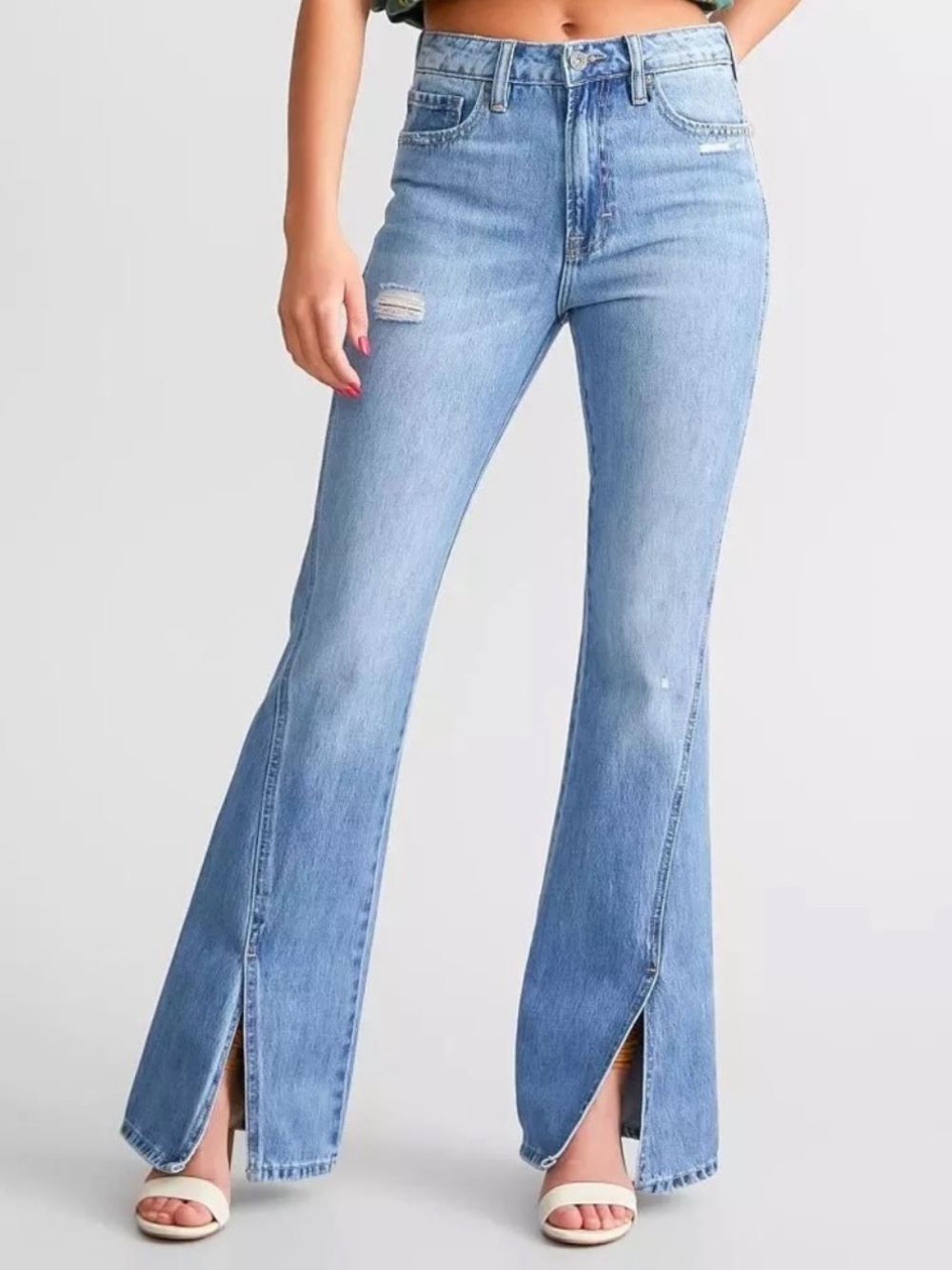 NWT Hidden Denim Happi Split Hem Flare Jean-Size 29